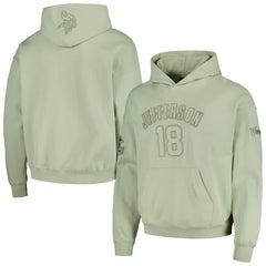 Minnesota Vikings Justin Jefferson  Pro Standard Player Name & Number Pullover Hoodie | NFL Discount