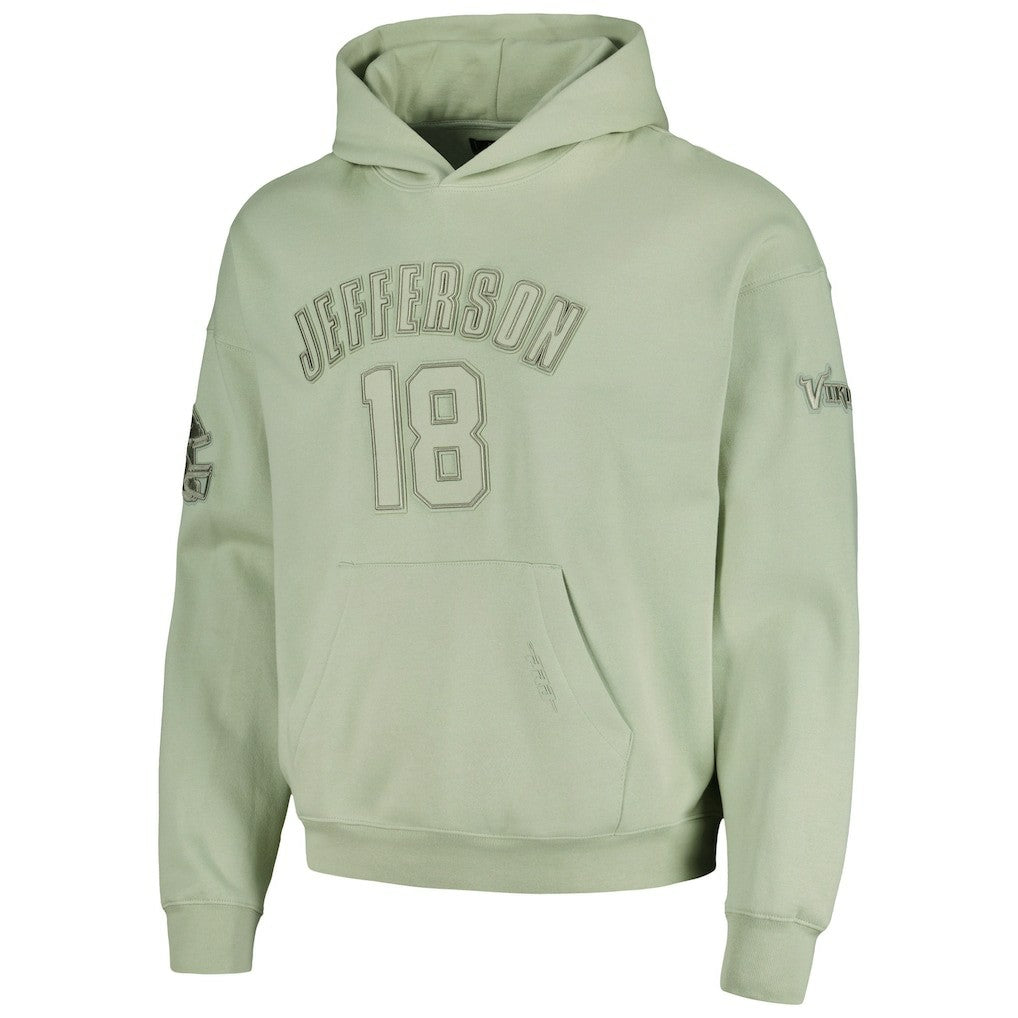 Minnesota Vikings Justin Jefferson  Pro Standard Player Name & Number Pullover Hoodie | NFL Discount