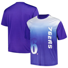 Royal Philadelphia 76ers Big & Tall Sublimated T-Shirt | NBA
