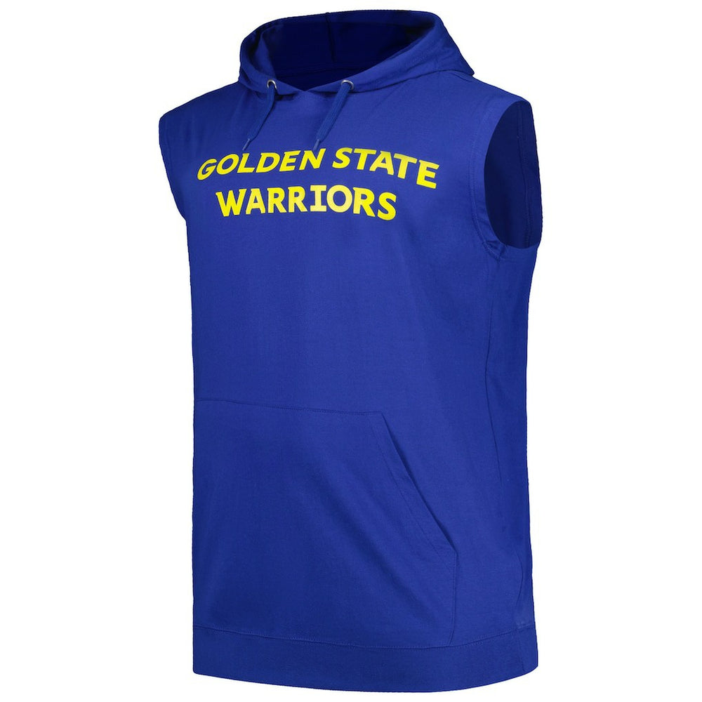 Royal Golden State Warriors Big & Tall Jersey Muscle Pullover Hoodie sale | NBA