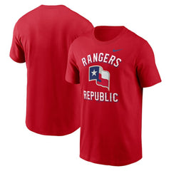 Texas Rangers Nike Lone Star Flag Hometown T-Shirt - MLB T-shirts