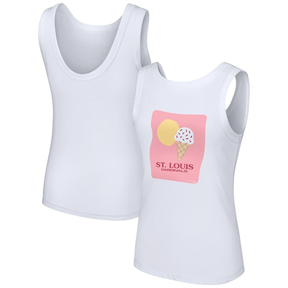 St. Louis Cardinals Lusso Style Women's Lindy Tank Top - MLB Tanks