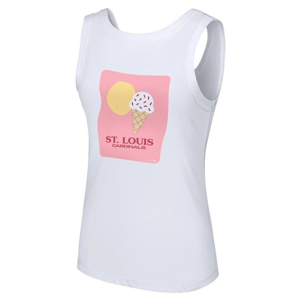 St. Louis Cardinals Lusso Style Women's Lindy Tank Top - MLB Tanks