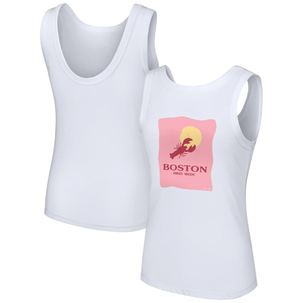 Boston Red Sox Lusso Style Women's Lindy Tank Top - MLB Tanks