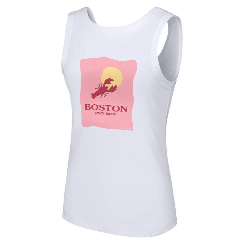 Boston Red Sox Lusso Style Women's Lindy Tank Top - MLB Tanks