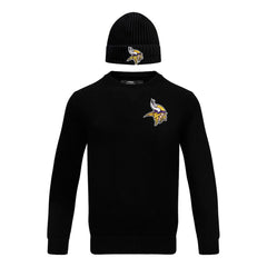 Minnesota Vikings Pro Standard Crewneck Pullover Sweater & Cuffed Knit Hat Box Gift Set | NFL Near me