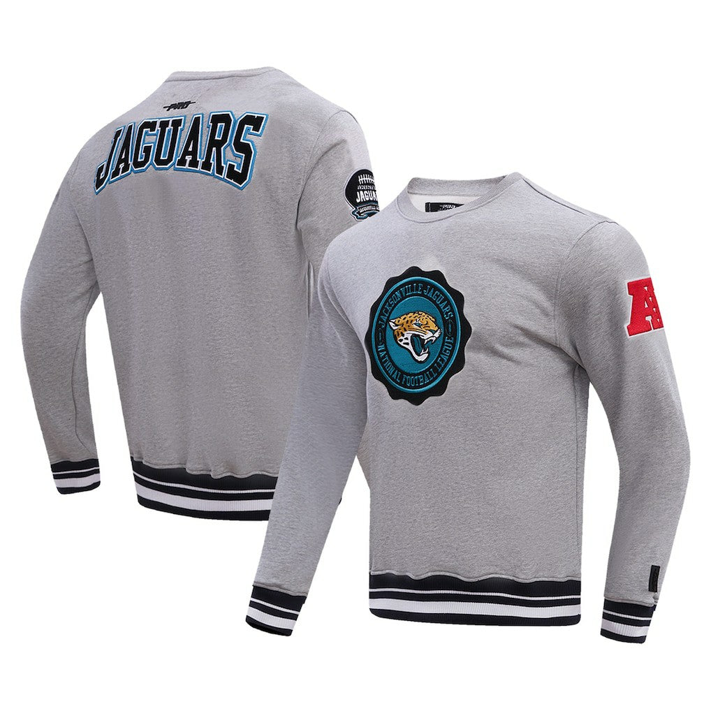 Jacksonville Jaguars Pro Standard Crest Emblem Pullover Sweatshirt | NFL Discount