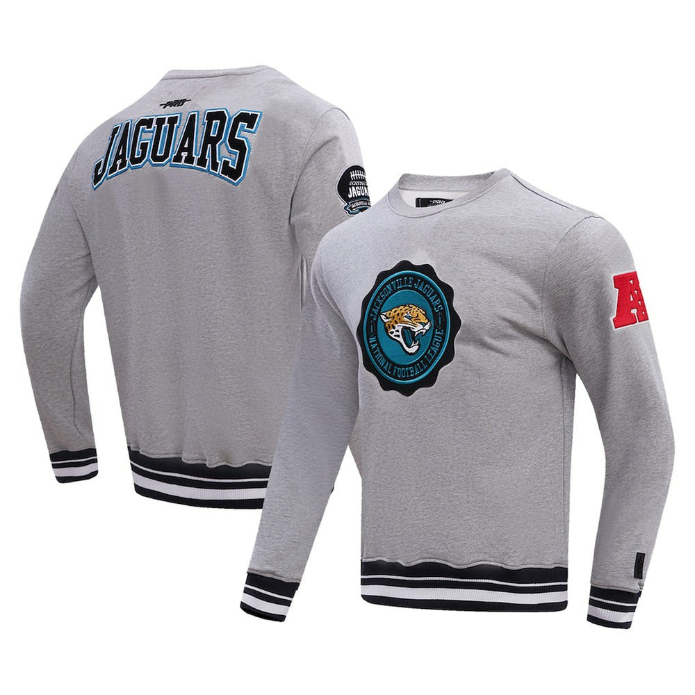 Jacksonville Jaguars Pro Standard Crest Emblem Pullover Sweatshirt | NFL Discount