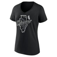Chicago White Sox Women's Hometown Sox State V-Neck T-Shirt - MLB T-shirts