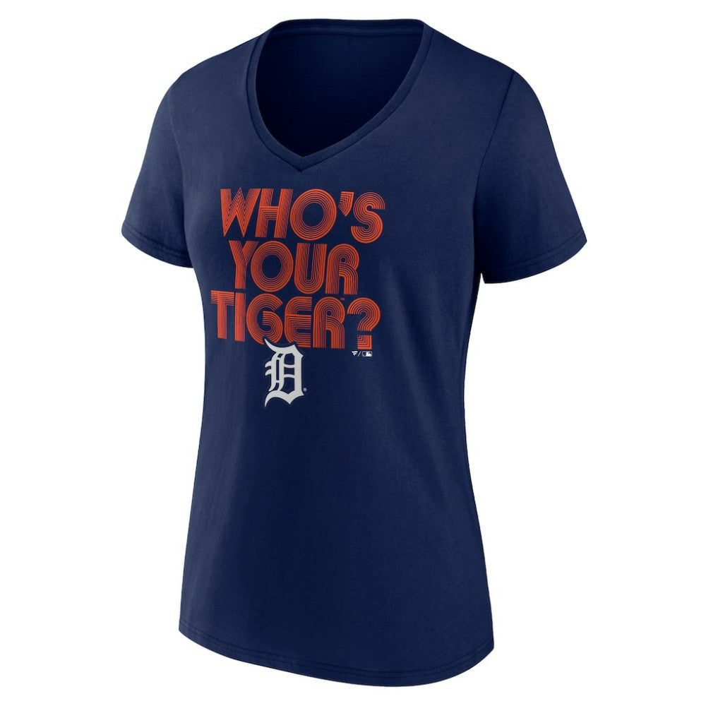Detroit Tigers Women's Hometown Tiger Daddy V-Neck T-Shirt - MLB T-shirts