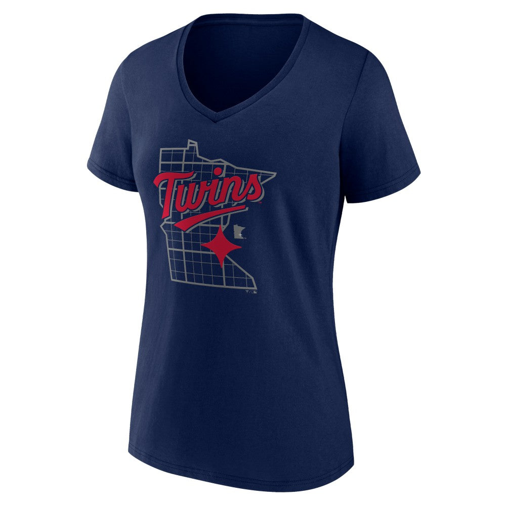 Minnesota Twins Women's Hometown Pride V-Neck T-Shirt - MLB T-shirts