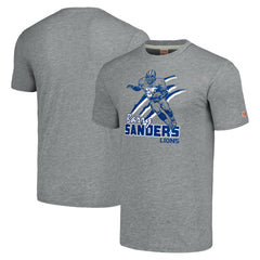 Detroit Lions Barry Sanders  Homage Unisex Caricature Retired Player Tri-Blend T-Shirt | NFL Online