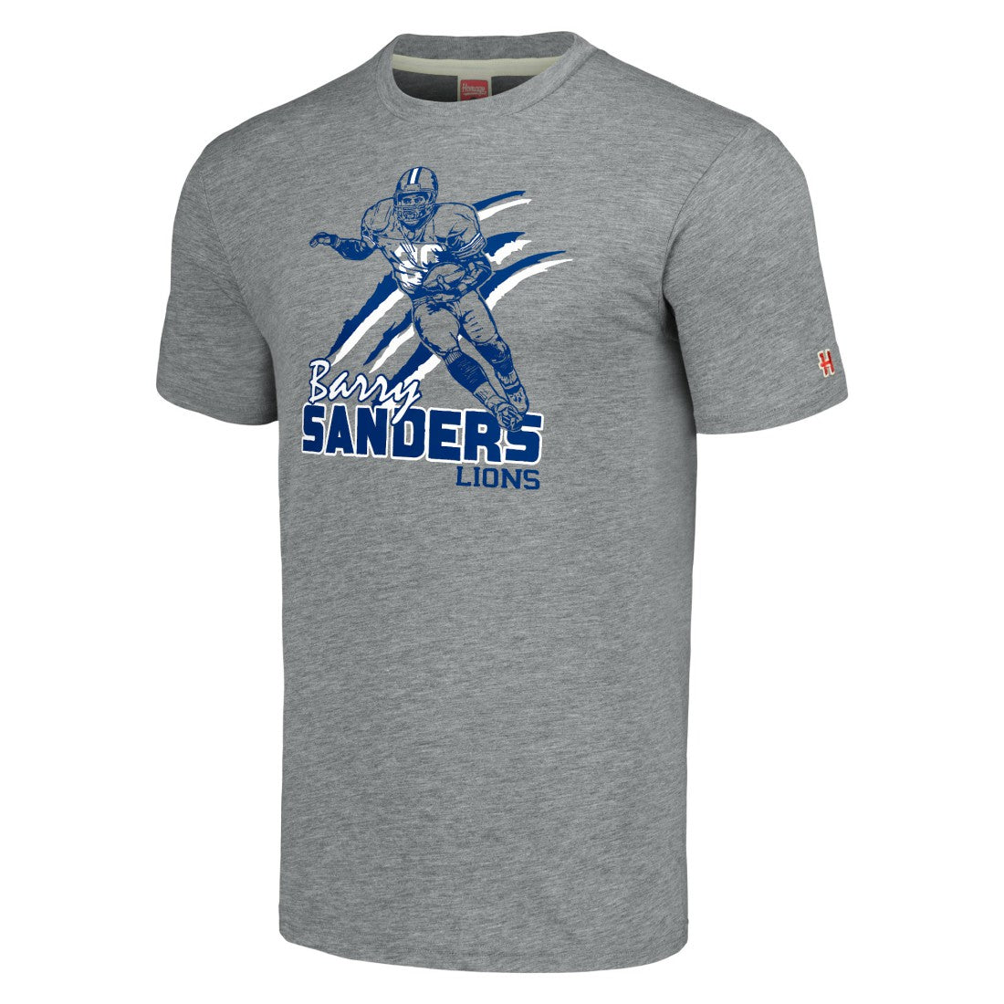Detroit Lions Barry Sanders  Homage Unisex Caricature Retired Player Tri-Blend T-Shirt | NFL Online