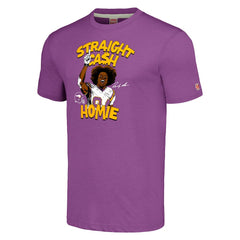 Minnesota Vikings Randy Moss  Unisex Homage Caricature Retired Player Tri-Blend T-Shirt | NFL US