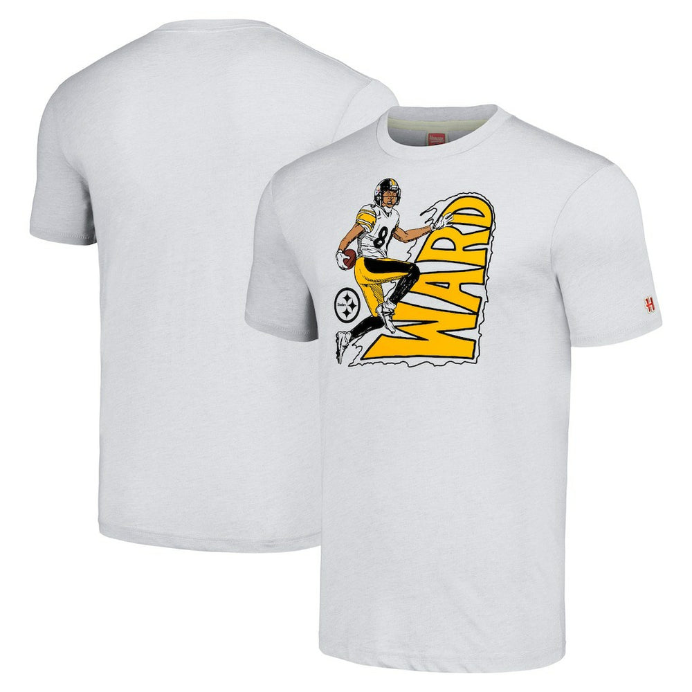Pittsburgh Steelers Hines Ward  Homage Unisex Caricature Retired Player Tri-Blend T-Shirt | NFL US