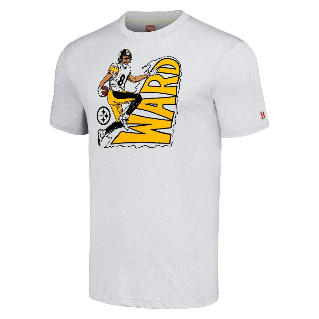 Pittsburgh Steelers Hines Ward  Homage Unisex Caricature Retired Player Tri-Blend T-Shirt | NFL US