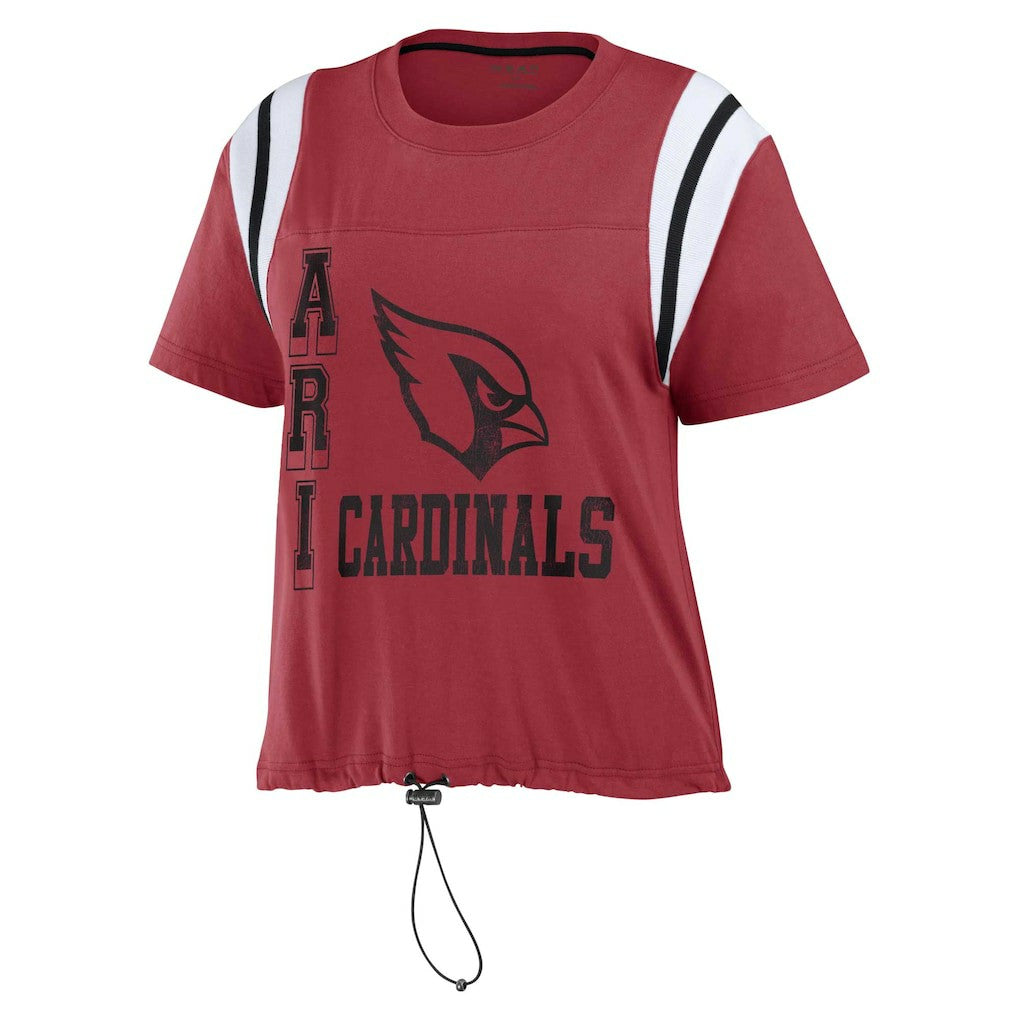 Arizona Cardinals WEAR by Erin Andrews Women's Cinched Colorblock T-Shirt | NFL Sale