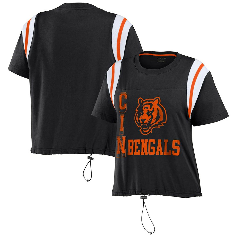 Cincinnati Bengals WEAR by Erin Andrews Women's Cinched Colorblock T-Shirt | NFL Online