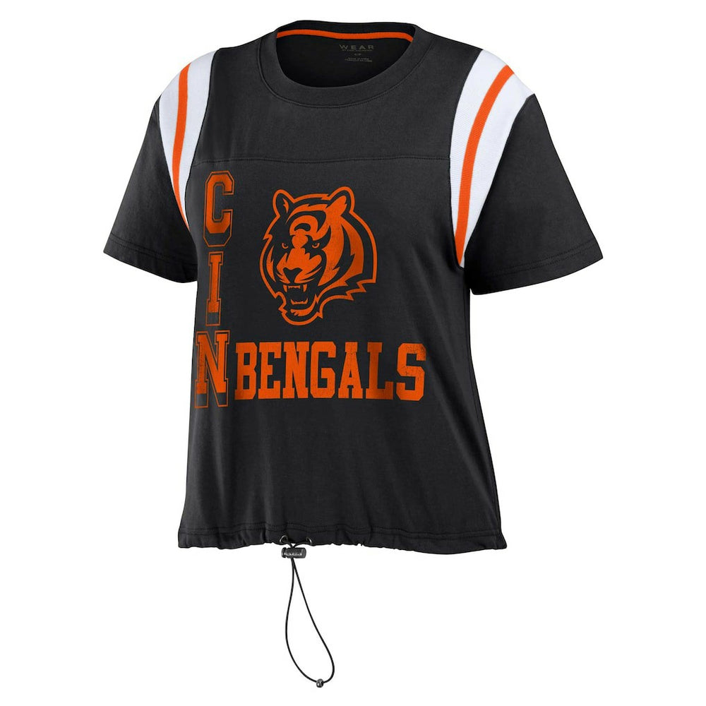 Cincinnati Bengals WEAR by Erin Andrews Women's Cinched Colorblock T-Shirt | NFL Online