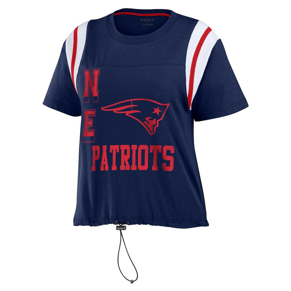 New England Patriots WEAR by Erin Andrews Women's Cinched Colorblock T-Shirt | NFL On sale