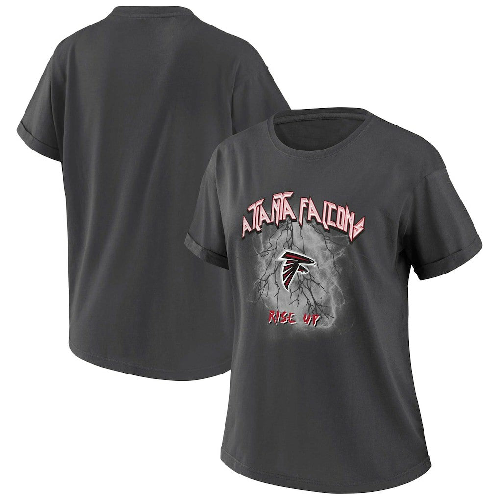 Atlanta Falcons WEAR by Erin Andrews Women's Boyfriend T-Shirt | NFL On sale