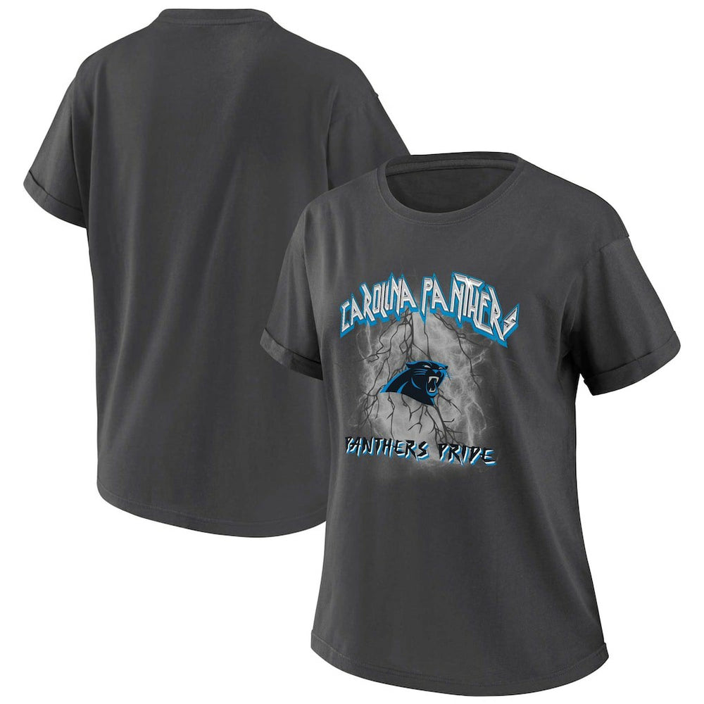 Carolina Panthers WEAR by Erin Andrews Women's Boyfriend T-Shirt | NFL On sale