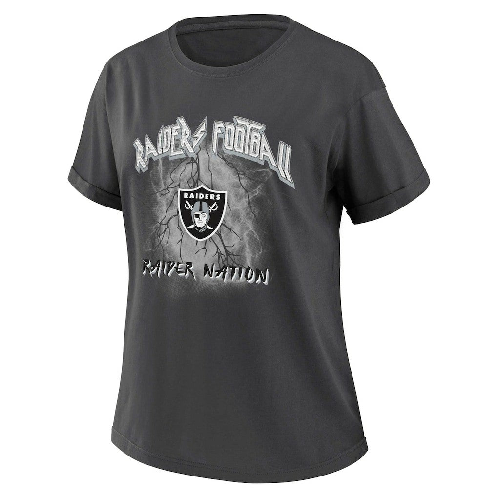 Las Vegas Raiders WEAR by Erin Andrews Women's Boyfriend T-Shirt | NFL Discount