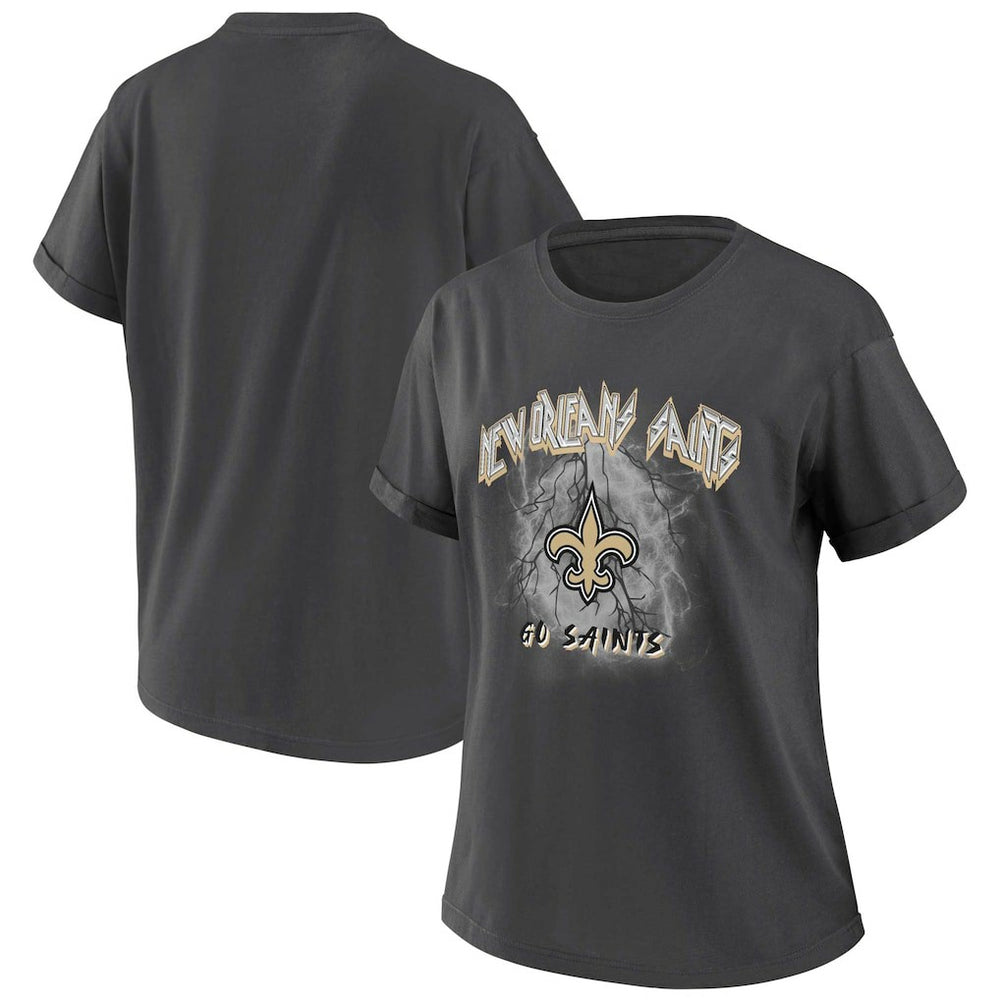 New Orleans Saints WEAR by Erin Andrews Women's Boyfriend T-Shirt | NFL On sale
