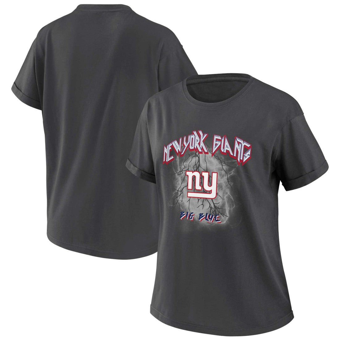 New York Giants WEAR by Erin Andrews Women's Boyfriend T-Shirt | NFL On sale