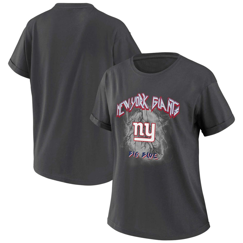 New York Giants WEAR by Erin Andrews Women's Boyfriend T-Shirt | NFL On sale
