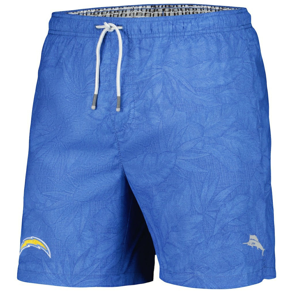 Los Angeles Chargers Naples Layered Leaves Swim Shorts | NFL On sale