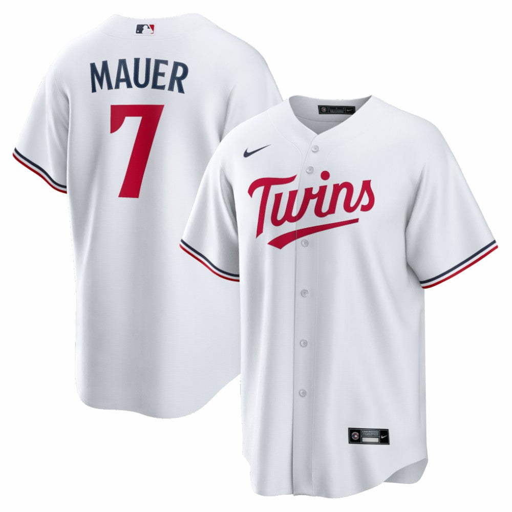 Joe Mauer Minnesota Twins Nike Home Retired Player Replica Jersey - MLB Jerseys