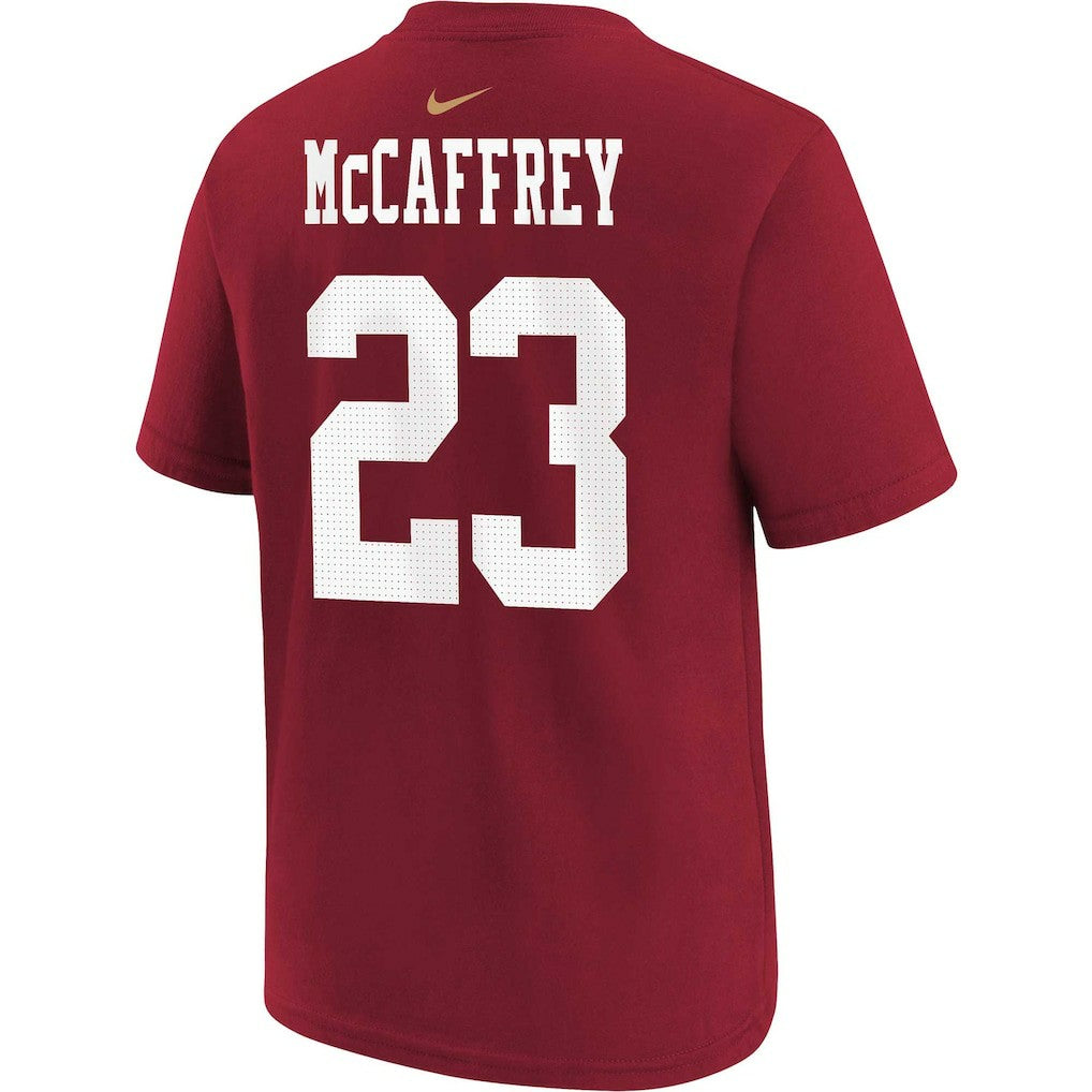 San Francisco 49ers Christian McCaffrey  Youth Player Name & Number T-Shirt | NFL On sale