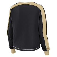 New Orleans Saints WEAR by Erin Andrews Women's Plus Size Colorblock Long Sleeve T-Shirt | NFL Hot
