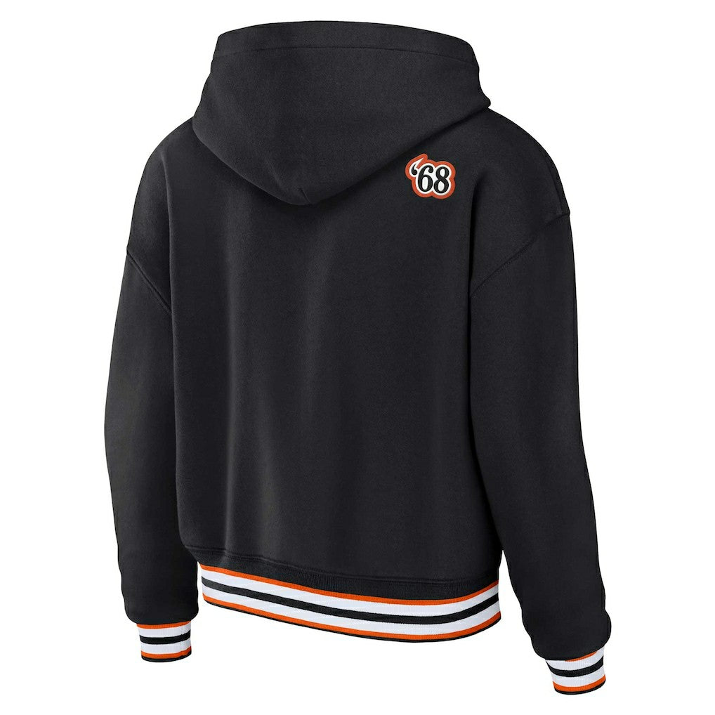 Cincinnati Bengals WEAR by Erin Andrews Women's Plus Size Lace-Up Pullover Hoodie | NFL US
