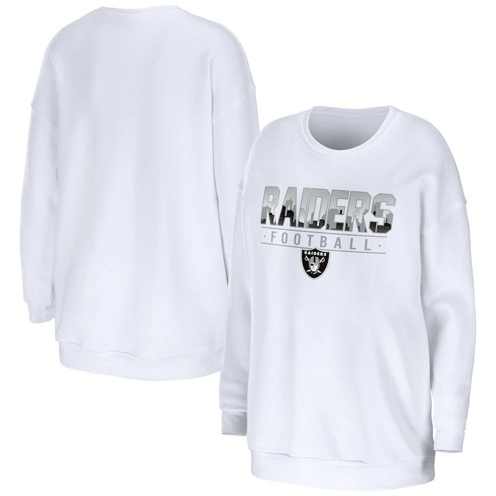 Las Vegas Raiders WEAR by Erin Andrews Women's Domestic Pullover Sweatshirt | NFL US