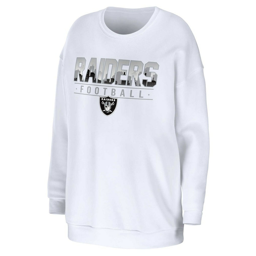 Las Vegas Raiders WEAR by Erin Andrews Women's Domestic Pullover Sweatshirt | NFL US