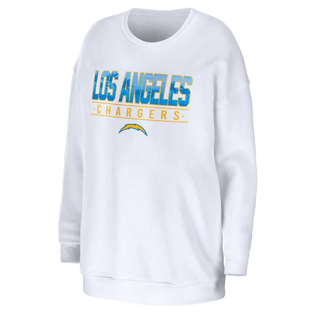Los Angeles Chargers WEAR by Erin Andrews Women's Domestic Pullover Sweatshirt | NFL Near me