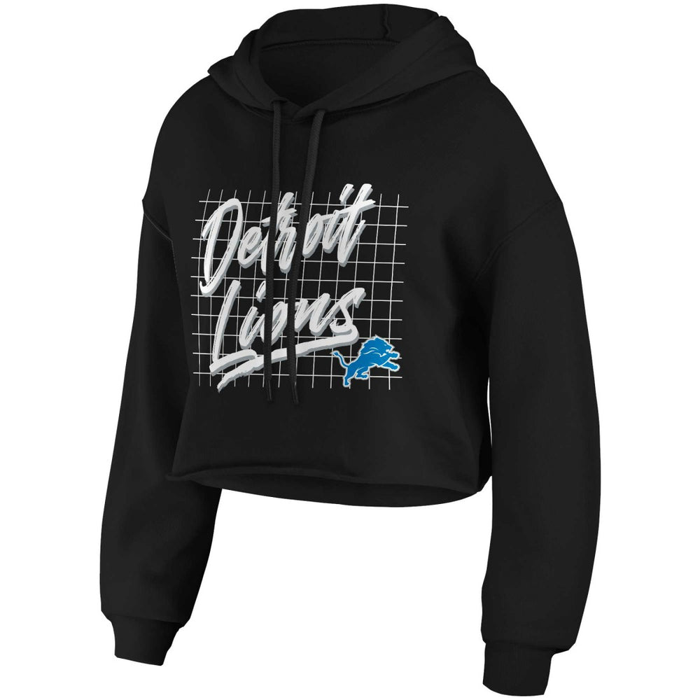 Detroit Lions WEAR by Erin Andrews Women's Domestic Cropped Pullover Hoodie | NFL Hot
