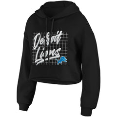 Detroit Lions WEAR by Erin Andrews Women's Domestic Cropped Pullover Hoodie | NFL Hot
