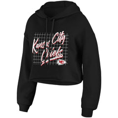 Kansas City Chiefs WEAR by Erin Andrews Women's Domestic Cropped Pullover Hoodie | NFL Online