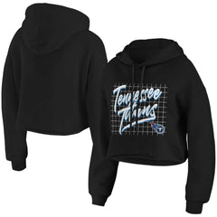 Tennessee Titans WEAR by Erin Andrews Women's Domestic Cropped Pullover Hoodie | NFL Hot