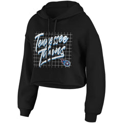 Tennessee Titans WEAR by Erin Andrews Women's Domestic Cropped Pullover Hoodie | NFL Hot