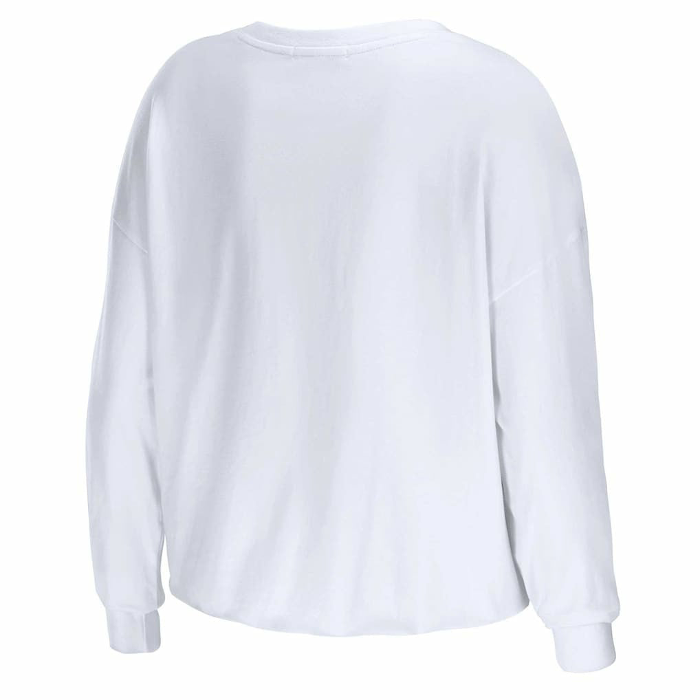 Atlanta Falcons WEAR by Erin Andrews Women's Domestic Cropped Long Sleeve T-Shirt | NFL Near me