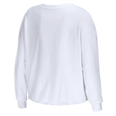 Los Angeles Rams WEAR by Erin Andrews Women's Domestic Cropped Long Sleeve T-Shirt | NFL US