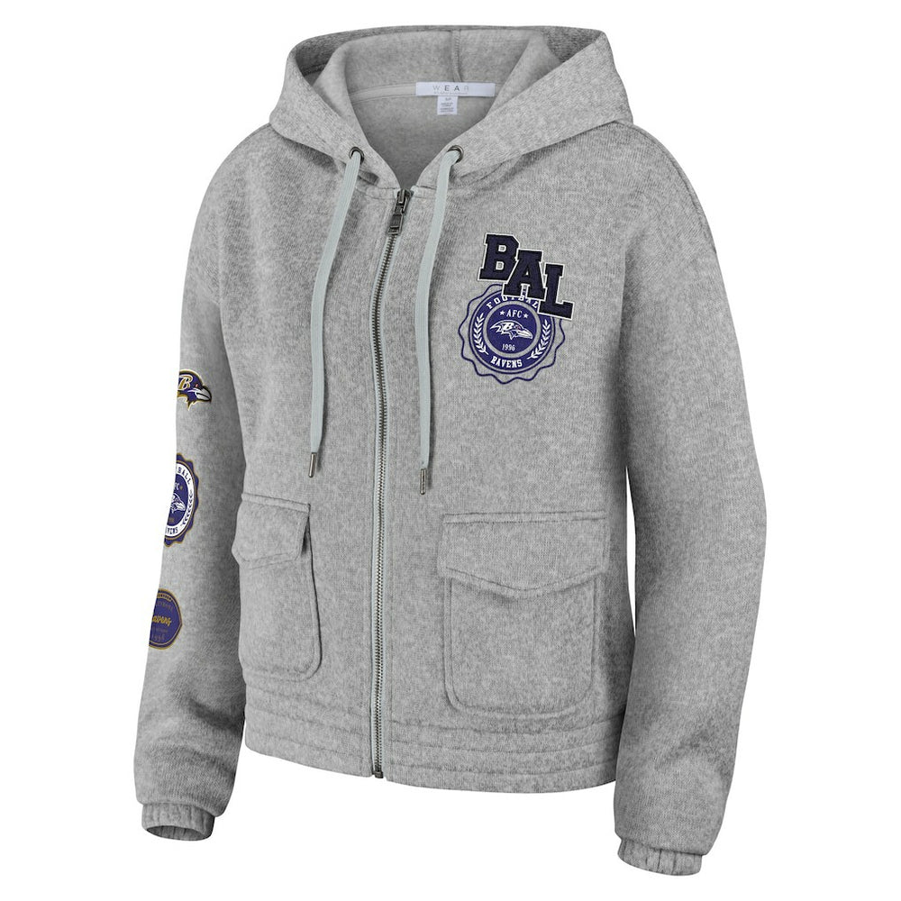 Baltimore Ravens WEAR by Erin Andrews Women's Full-Zip Hoodie | NFL Sale
