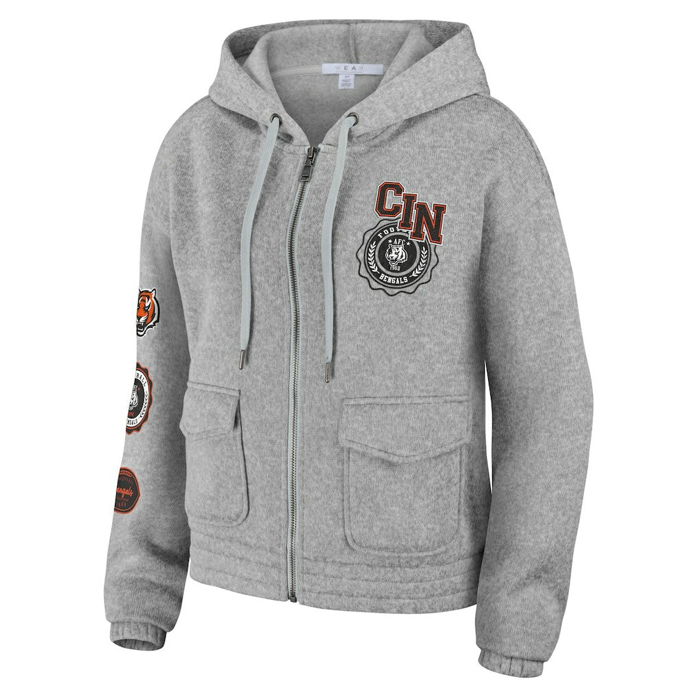 Cincinnati Bengals WEAR by Erin Andrews Women's Full-Zip Hoodie | NFL On sale
