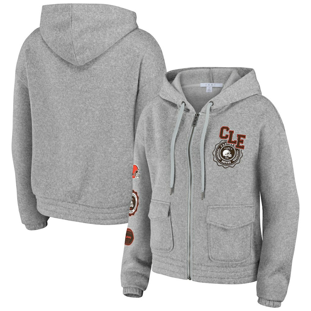 Cleveland Browns WEAR by Erin Andrews Women's Full-Zip Hoodie | NFL US