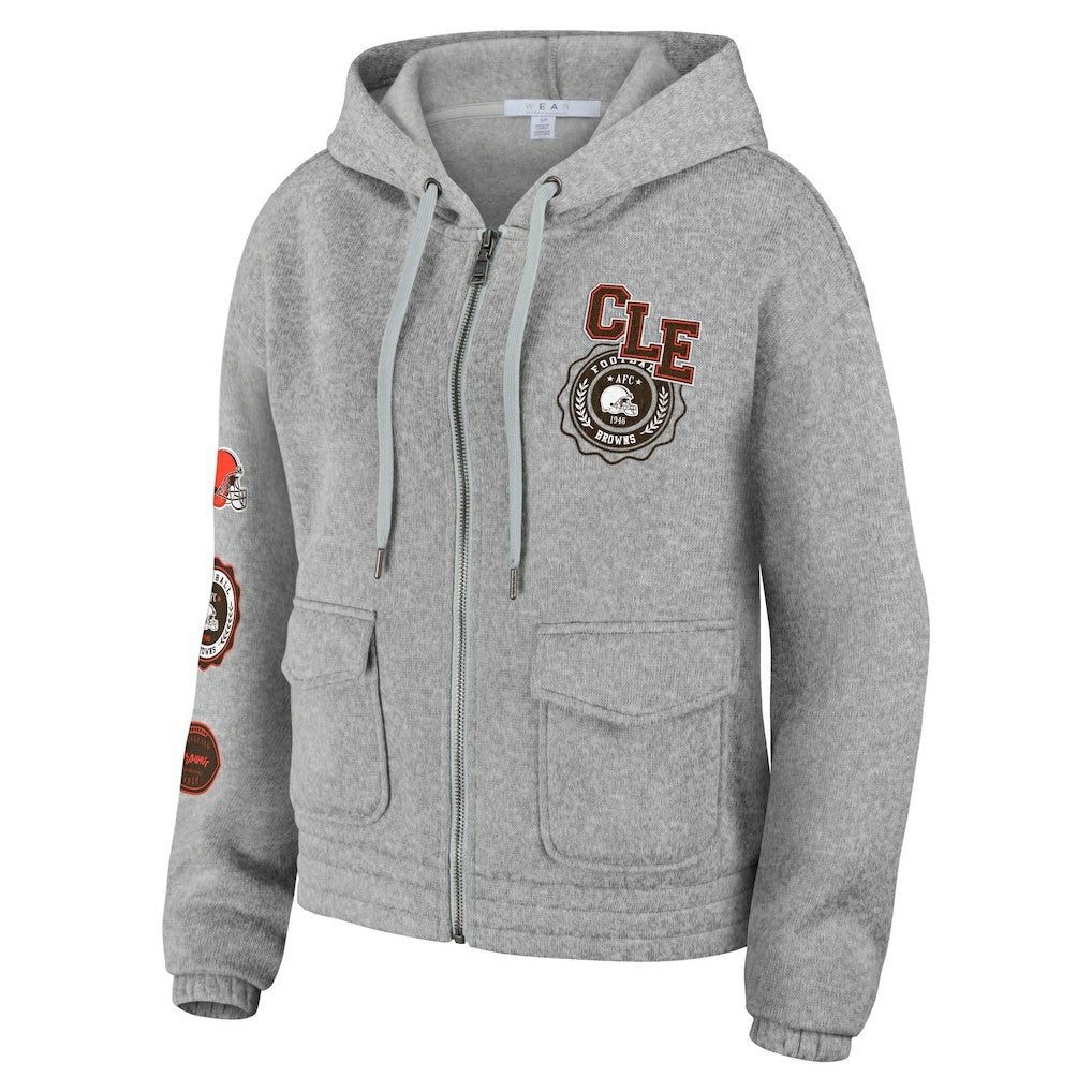 Cleveland Browns WEAR by Erin Andrews Women's Full-Zip Hoodie | NFL US