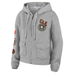 Cleveland Browns WEAR by Erin Andrews Women's Full-Zip Hoodie | NFL US